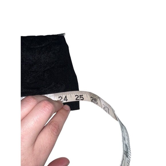 Krista Larson Womens Semi Sheer Nylon Leggings OS Black Lace Detail Whimsigoth - Picture 10 of 10